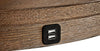 Traditional Pub Table with USB Port- Rustic Dark Brown