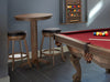 Traditional Pub Table with USB Port- Rustic Dark Brown